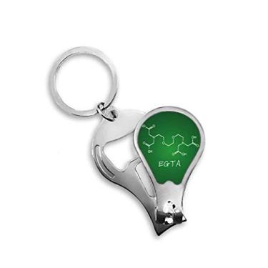 Imagem de Química EGTA fórmula estrutural química cortador de unhas abridor de cortador de unhas chaveiro tesoura