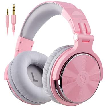 Imagem de OneOdio Fones de ouvido supra-auriculares, graves com fio com driver de 50 mm, fones de ouvido leves dobráveis com Shareport e microfone para gravação de monitoramento, mixagem, podcast,