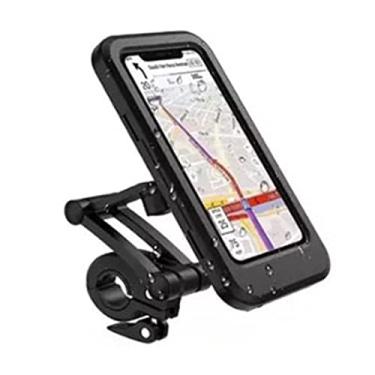 Imagem de Acouto Suporte para Celular para Motocicleta ABS Nylon Suporte para Celular para Motocicleta Fibra à Prova D'água Sensível TPU Tela Sensível Ao Toque Com Rotação de 360° Suporte
