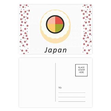 Imagem de Cartão postal tradicional japonês Maki sushi Natal flor celebração cartão postal bênção cartão postal