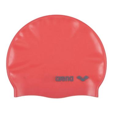 Imagem de Arena Boné de banho de silicone com logotipo clássico Jr. (vermelho/cinza, tamanho único)