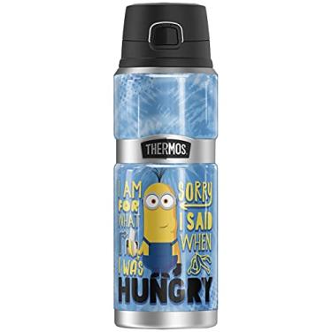 Imagem de Minions Sorry I'M Hungry Tie Dye Thermos Stainless King Garrafa de bebida de a o inoxid vel, isolada a v cuo e parede dupla, 680 g