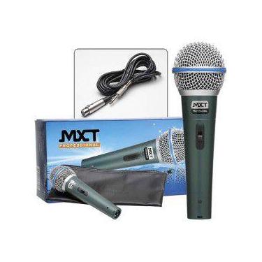 Imagem de Microfone Mxt Dinamico Pro Bt58a Metal Com Fio 4.5 Metros Od 5 Mm