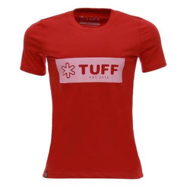 Imagem de Camiseta Vermelha Feminina Básica Tuff 28360
