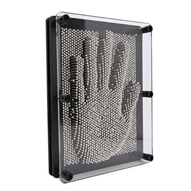 Imagem de Molde de mão Clone Pin Art Toy, placa de metal, impressão manual, agulha, decoração (L)