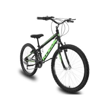 Imagem de Bicicleta Infantil Aro 24 KOG Masculina 18 Marcha,Preto Verde