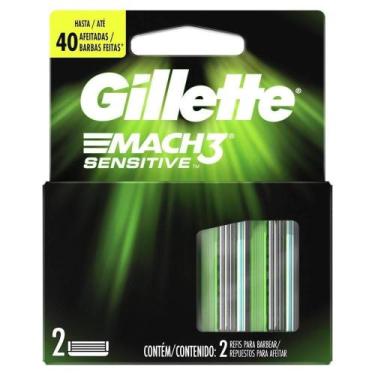 Imagem de Carga Gillette Mach3 Sensitive Embalagem Com 2 Unidades - Gillette Mac