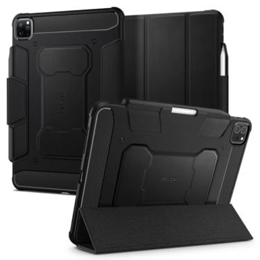 Imagem de Spigen Rugged Armor Pro Projetado para iPad Pro 11 polegadas Case M2 4ª Geração (2022) / 3ª Geração (2021) / 2ª Geração (2020) / 1ª Geração (2018) com Porta-lápis - Preto