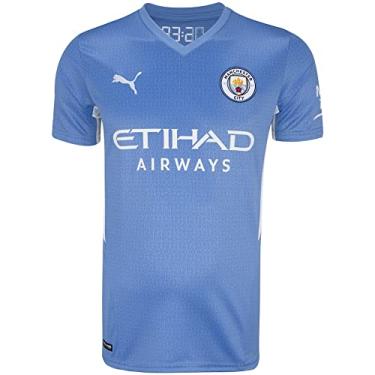 Imagem de Camisa Manchester City Home 21/22 s/nº Torcedor Masculina - Azul (G)