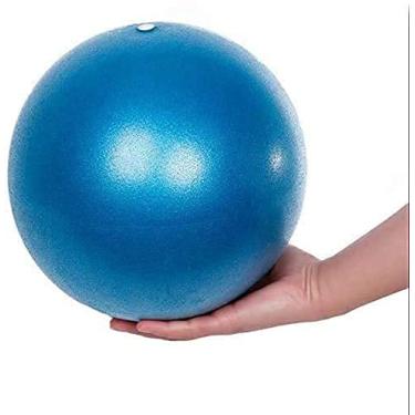 Imagem de Fsadwnn Bola de exercício pequena, bola de pilates, bola central de 22 cm, pequena bola de exercícios com bomba, bola de barra, mini bola dobradora, pilates, ioga, treino, bender, treinamento básico e