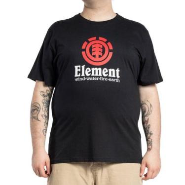 Imagem de Camiseta Plus Size Element Vertical Preta