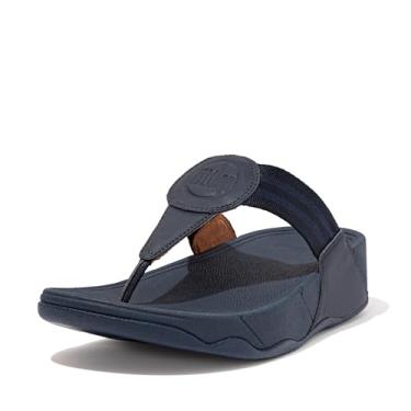 Imagem de FitFlop Sandálias femininas Walkstar, chinelos femininos com suporte de arco de ajuste largo, sapatos casuais de verão antiderrapantes, calçados para o dia todo e conforto acolchoado em movimento