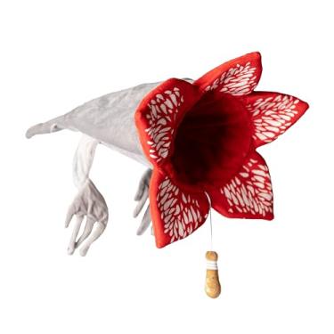 Imagem de design LAB, Inc. Stranger Things Produto oficial | Brinquedo de erva-dos-gatos para swatting, aninhamento e esconde-esconde | Saco de brinquedo Demogorgon e morcego | Brinquedos interativos para gatos