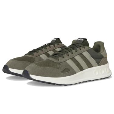 Imagem de adidas Tênis masculino Run 84, Olive Strata/Pedra prateada/carga noturna, 44