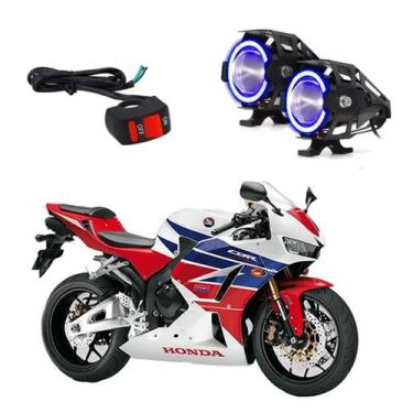 Imagem de Kit Led Farol Milha Moto CBR600RR 2003 2004 2005 2006 2007 2008 2009 2