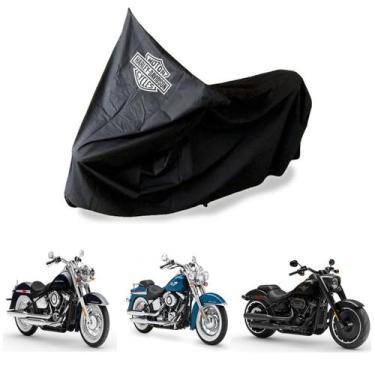 Imagem de Capa Protetora Impermeável Para Moto Harley Davidson - SPTS, Preto,  G