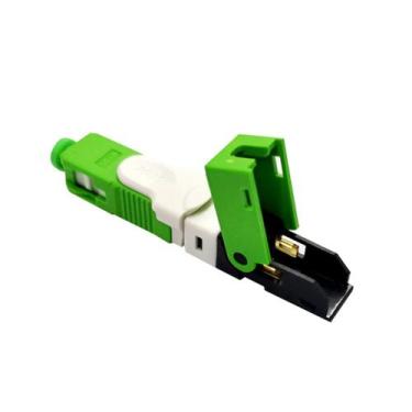Imagem de 10 conectores sc apc ecs250d click verde - FastShow