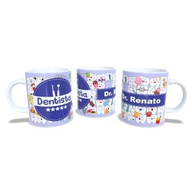 Imagem de Canecas de Porcelana Branca Personalizadas Profissões 4 (Dentista2)