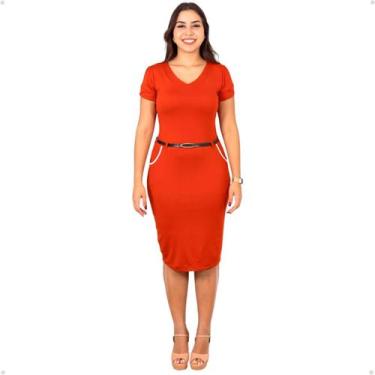Imagem de Vestido Midi Feminino Moda Casual Soltinho Tendencia Verão - 40 Graus,