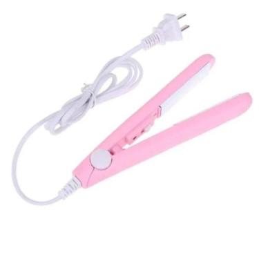 Imagem de Mini chapinha portátil Prancha de cabelo para bolsa Rosa - Make Time