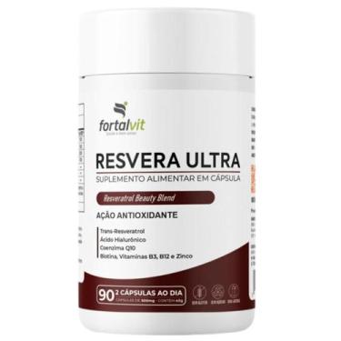 Imagem de RESVERA ULTRA - Trans-Resveratrol, Ácido Hialurônico, CQ10, Biotina e 