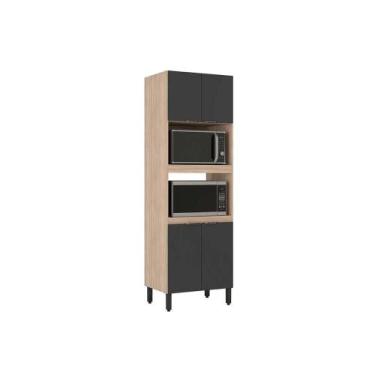 Imagem de Paneleiro de Cozinha Modulado Firenze Torre Quente Duplo Forno 4 Porta