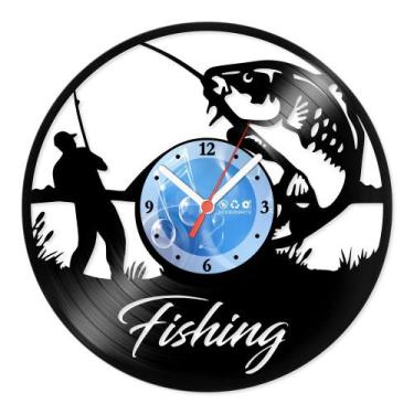 Imagem de Relógio De Parede Disco Vinil Diversos - Pescador Fishing - VDI-049 - 