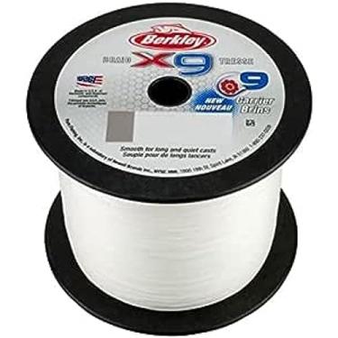 Imagem de Berkley Superlinha trançada x9, cristal, teste de 13,6 kg | 45 lbC | 20,6 kg, 2188 jardas | Linha de pesca de 2000 m, adequada para ambientes de água doce e salgada