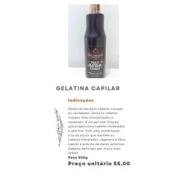 Imagem de Meu Afro Lindo Gelatina Capilar - Odili Afro Hair