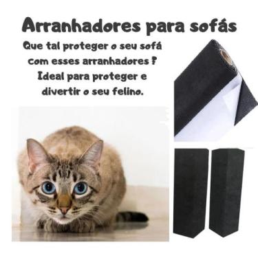 Imagem de Protetor Sofá E Arranhador Para Gatos Medidas 1 Mts X 50 Cm - Rolhas 1