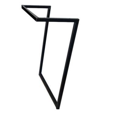 Imagem de Pé Base 58x45 Mesa Lateral Aço Tubular 20x20mm - Jthome, 1