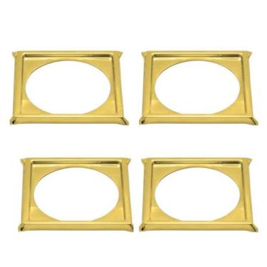 Imagem de Kit C4 Porta Grelha Ralo Click 15x15 Suporte Inox Dourado - Montelar A