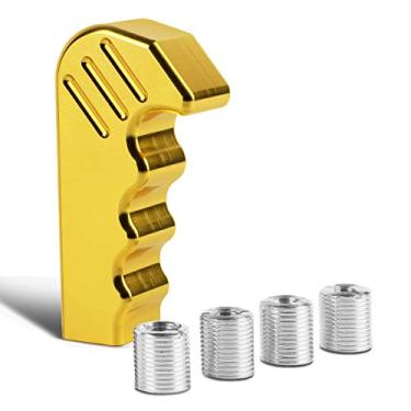 Imagem de DNA Motoring SK-ZTL-9049-GD Botão de câmbio de marcha de alumínio dourado