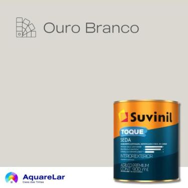 Imagem de Toque Seda Suvinil Acetinado 3,2L, OURO BRANCO, 3,2L