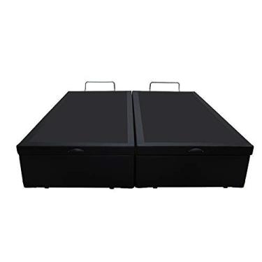 Imagem de Santo Box, Base Box Bau Queen Bipartido Premium Santo Box Sintético 47x158x198 Cor:Preto