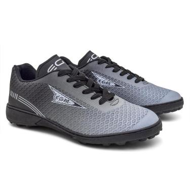 Imagem de Chuteira Masculina Bravo Society Preta e Branca-Masculino