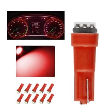 Imagem de Kit 10 Lâmpadas Led Pinguinho T5 1 Led Painel Carro Moto - Lagos Impor