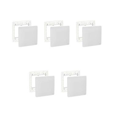 Imagem de Kit 5 Placa 4X4 Cega S730200274 Gamma Silver Orion Schneider