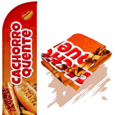 Imagem de Bandeira Para Wind Banner (só tecido) Cachorro quente - Fadrix