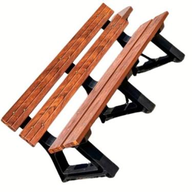 Imagem de Banco jardim 1,50 m ipe 150x40cm linha premium madeira plastica - INBR