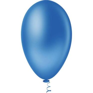 Imagem de Balão GRAN Festa Nº 065 Azul - Pacote com 50 Unidades - Riberball