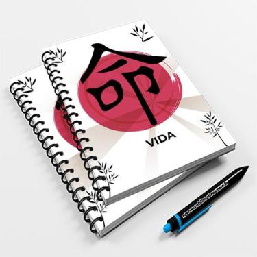 Imagem de Caderno Universitário 96fls Ideograma Vida - Premium