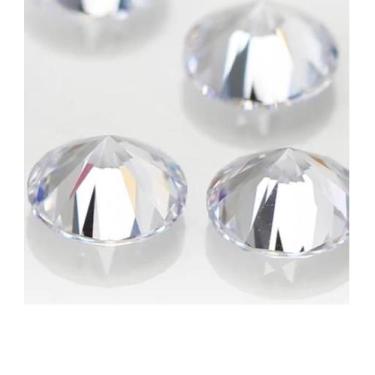 Imagem de Pedra Zircônia  5 mm Cúbica Branca Redonda Alta qualidade Cor branca 3