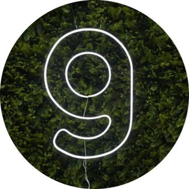 Imagem de Painel Led Neon Números 0 a 9 Acrílico Cristal 50cm Altura - Laser Leg