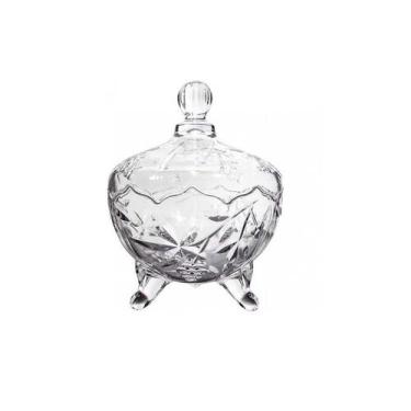 Imagem de Bomboniere Baleiro Em Vidro Com Pé 450 Ml Decorativa - Abelhinha Prese