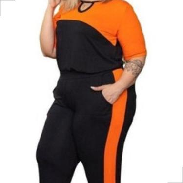 Imagem de Conjunto Feminino Calça E Blusa Manga Curta Plus Size  - Rosana Farcai