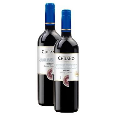 Imagem de 2 vinho chilano tinto seco merlot vintage collection 750ml
