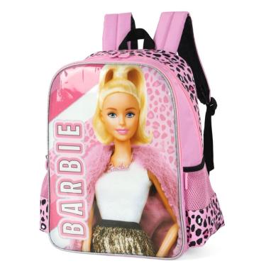 Imagem de Mochila Bolsa De Costas Feminina Menina Barbie Estilosa Rosa