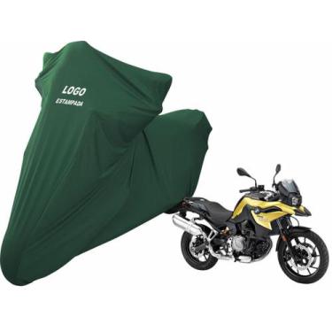 Imagem de Capa De Tecido Para Cobrir Moto BMW F 750 GS Com Logo - Mz, Verde