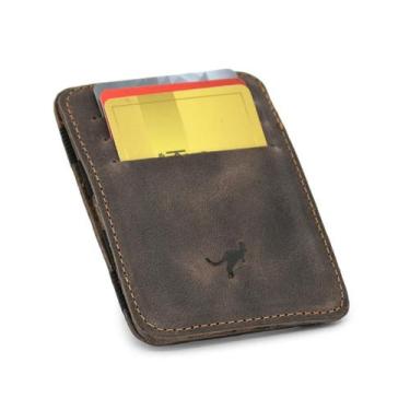Imagem de Carteira Mágica de Couro Bovino p/cartões, cnh, cédulas - Ello Griff, 